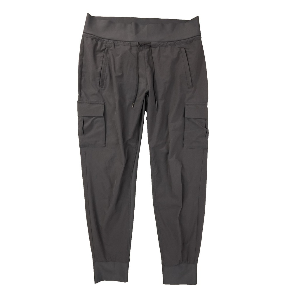 Athleta Sutton Jogger Pant Womens 10 Grey Cargo Tapered 405713-06 Hiking Outdoor